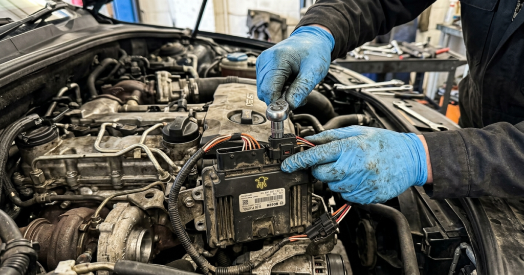 code df025 reparer le boitier de prechauffage