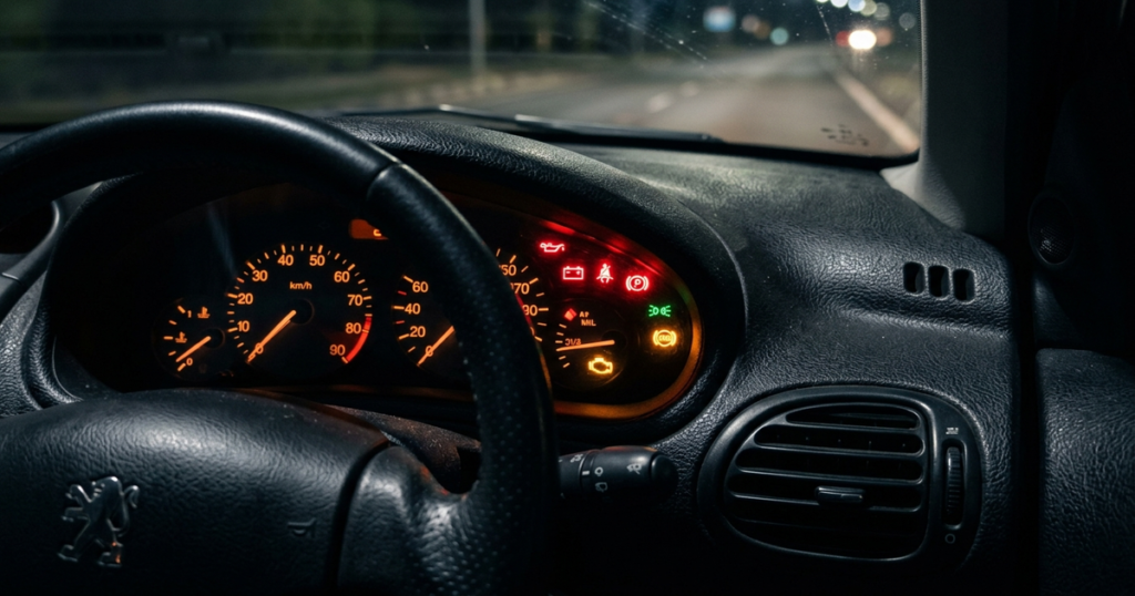 voyants tableau de bord peugeot 206