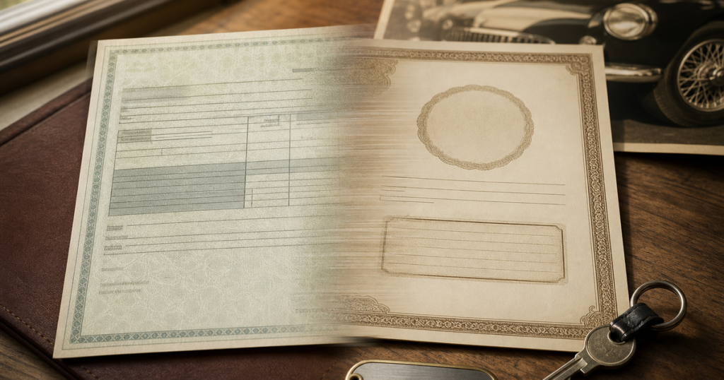changer carte grise normale en collection
